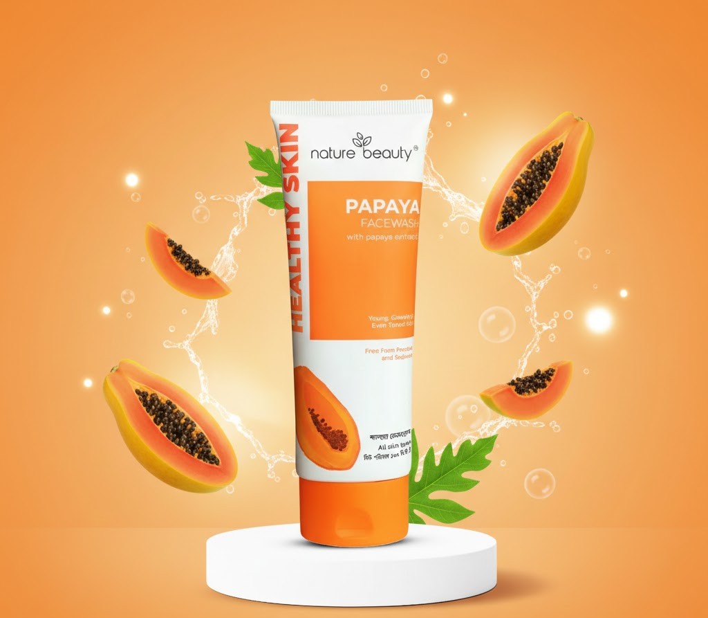 Nature Beauty Papaya Facewash 100ml